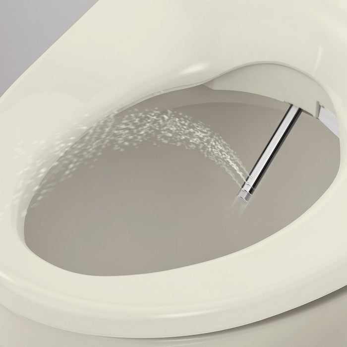 Brondell Swash 1400 Luxury Elongated Bidet Toilet Seat with Dual Nozzles, Biscuit Color, Heated - Bath4All
