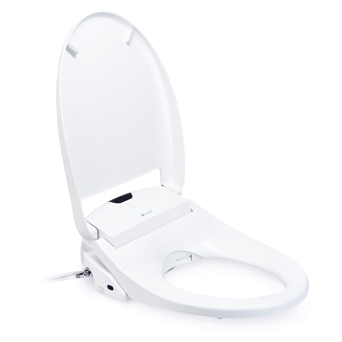Brondell Swash 1400 Luxury Bidet Round Toilet Seat in White with Dual Nozzles - Bath4All