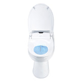 Brondell Swash 1400 Luxury Bidet Elongated Toilet Seat with Dual Nozzles (white)