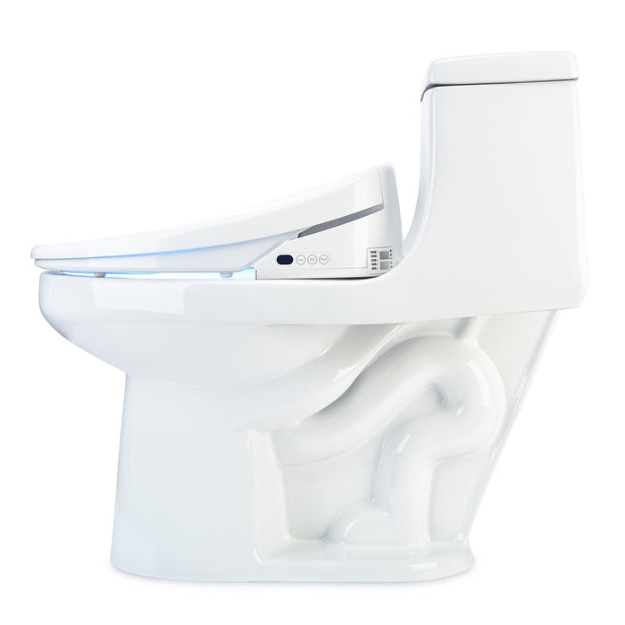 Brondell Swash 1400 Luxury Bidet Round Toilet Seat in White with Dual Nozzles - Bath4All