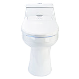 Brondell Swash 1400 Luxury Bidet Round Toilet Seat in White with Dual Nozzles - Bath4All