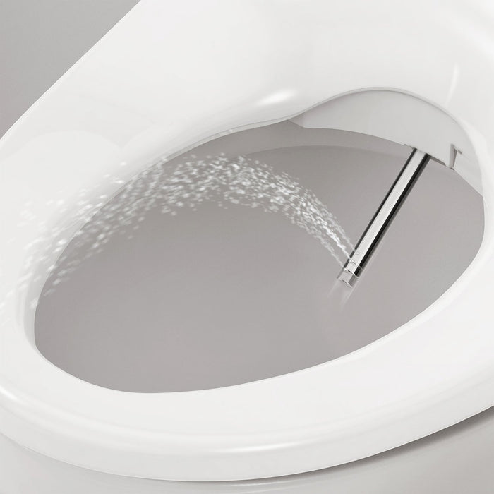 Brondell Swash 1400 Luxury Bidet Round Toilet Seat in White with Dual Nozzles - Bath4All