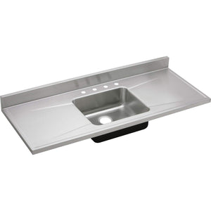 Elkay S60194 Lustertone Stainless Steel Single Bowl Sink Top