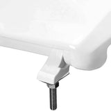 TOTO SC134#01 Elongated Commercial Open Front Toilet Seat with Lid, Cotton White