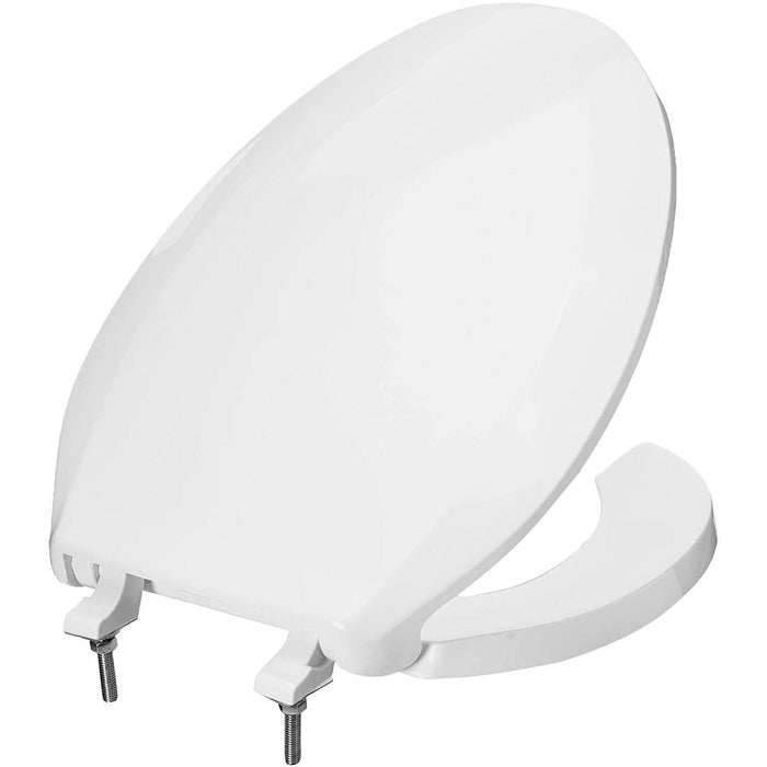TOTO SC134#01 Elongated Commercial Open Front Toilet Seat with Lid, Cotton White