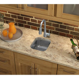 Elkay SCUH1012SH Stainless Steel 12" x 14" x 6-1/2", Single Bowl Undermount Bar Sink