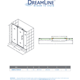 DreamLine Enigma-X Fully Frameless Sliding Shower Door