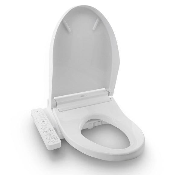 TOTO SW3074#01 Washlet C2 Electronic Bidet Toilet Seat with PREMIST and EWATER+ Wand Cleaning, Elongated, Cotton White