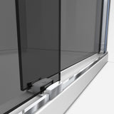 Dreamline SHDR-6360602G01 Sapphire 56-60" W x 60" H Semi-Frameless Bypass Tub Door in Chrome and Gray Glass