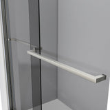 Dreamline SHDR-6360602G04 Sapphire 56-60" W x 60" H Semi-Frameless Bypass Tub Door in Brushed Nickel and Gray Glass