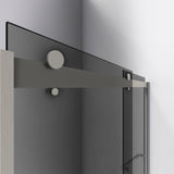 Dreamline SHDR-6360602G04 Sapphire 56-60"W x 60"H Semi-Frameless Bypass Tub Door in Brushed Nickel and Gray Glass