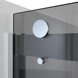 DreamLine SDVH48W760VXG01 Sapphire-V 44 - 48"W x 76"H Bypass Shower Door in Chrome and Gray Glass