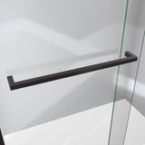 DreamLine SDVH60W760VXX06 Sapphire-V 56 - 60"W x 76"H Bypass Shower Door in Oil Rubbed Bronze and Clear Glass