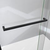 DreamLine SDVH60W760VXX09 Sapphire-V 56 - 60"W x 76"H Bypass Shower Door in Satin Black and Clear Glass