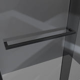 DreamLine SDVH48W760VXG09 Sapphire-V 44 - 48"W x 76"H Bypass Shower Door in Satin Black and Gray Glass
