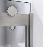 DreamLine SHDR-6360762-04 Sapphire 56-60"W x 76"H Semi-Frameless Bypass Shower Door in Brushed Nickel