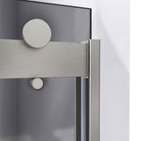 Dreamline SHDR-6348762G04 Sapphire 44-48"W x 76"H Semi-Frameless Bypass Shower Door in Brushed Nickel and Gray Glass
