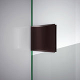 DreamLine SHEN-2236360-06 Prism Lux 36 5/16" x 72" Fully Frameless Neo-Angle Hinged Shower Enclosure in Oil Rubbed Bronze