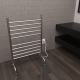 Amba Solo SAFSB-24 Freestanding Towel Warmer with 10 Bars, Brushed Finish