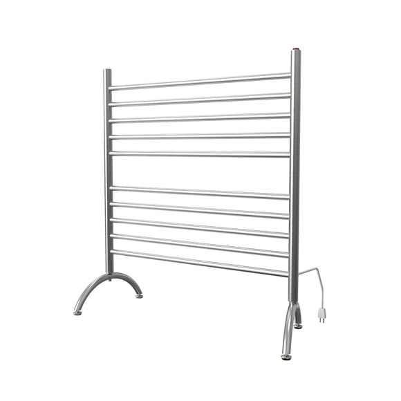 Amba Solo SAFSB-33 Freestanding Towel Warmer with 10 Bars, Brushed Finish