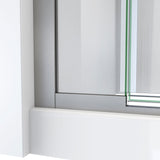 DreamLine SDTR58W720VXX04 Terrace 58 in. W x 72 in. H Semi-Frameless Pivot Shower Door in Brushed Nickel