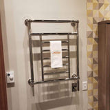 Amba T-2536 Traditional Towel Warmer with 8 Round Bars, Polished Finish