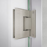 DreamLine SHDR-2058722-04 Unidoor-LS 58-59"W x 72"H Frameless Hinged Shower Door with L-Bar in Brushed Nickel