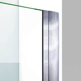 DreamLine SHDR-4325000-01 Elegance-LS 25 1/4 - 27 1/4"W x 72"H Frameless Pivot Shower Door in Chrome