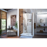 DreamLine SHDR-20397210-06 Unidoor 39-40"W x 72"H Frameless Hinged Shower Door with Support Arm in Oil Rubbed Bronze - Bath4All
