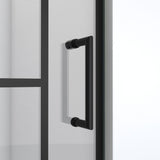 DreamLine SHDR-2428720-89 Unidoor Toulon 28" W x 72" H Frameless Hinged Shower Door in Satin Black