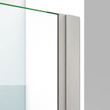DreamLine SHDR-4325000-04 Elegance-LS 25 1/4 - 27 1/4"W x 72"H Frameless Pivot Shower Door in Brushed Nickel