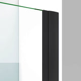 DreamLine SHDR-4335300-09 Elegance-LS 63 3/4 - 65 3/4"W x 72"H Frameless Pivot Shower Door in Satin Black