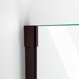 DreamLine E1233030-06 Unidoor-X 59"W x 30 3/8"D x 72"H Frameless Hinged Shower Enclosure in Oil Rubbed Bronze