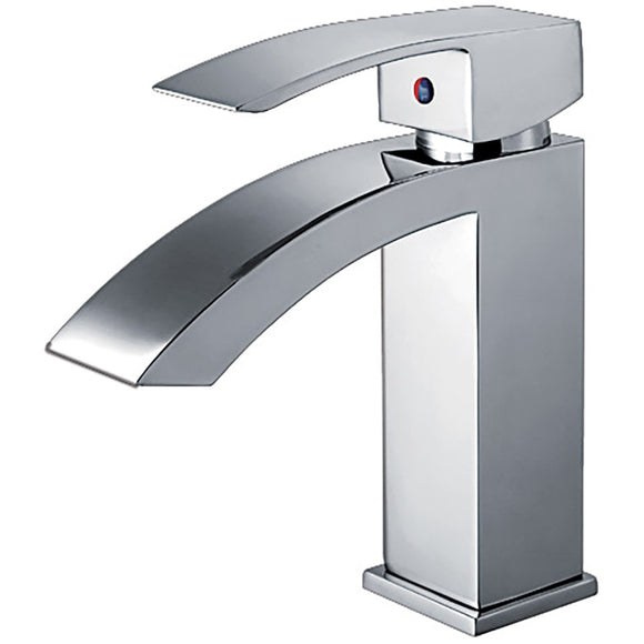Whitehaus WH2010001-C Jem Collection Single Hole/Single Lever Bathroom Faucet