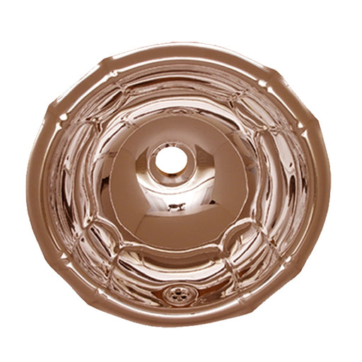 Whitehaus WH613CBL Round Fluted Design Drop-in Sink