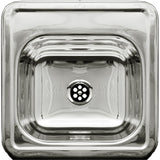 Whitehaus WH692ABL Square Drop-in Entertainment/Prep Sink