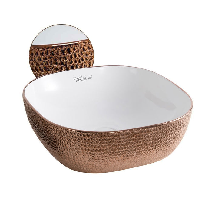 Whitehaus WH71301-F23 Isabella Plus Collection Square Above Mount Sink