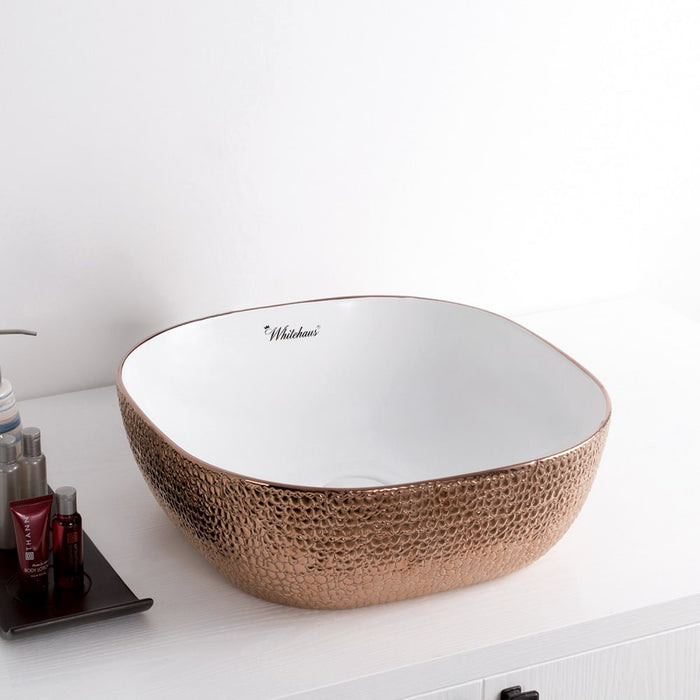 Whitehaus WH71301-F23 Isabella Plus Collection Square Above Mount Sink
