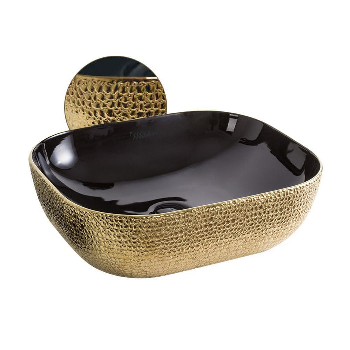 Whitehaus WH71302-F22 Isabella Plus Collection Above Mount Sink with Center Drain