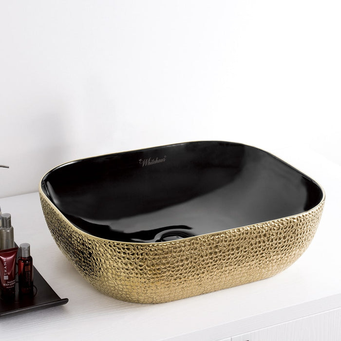 Whitehaus WH71302-F22 Isabella Plus Collection Above Mount Sink with Center Drain
