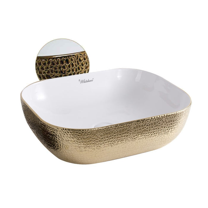 Whitehaus WH71302-F25 Isabella Plus Collection Above Mount Sink with Center Drain