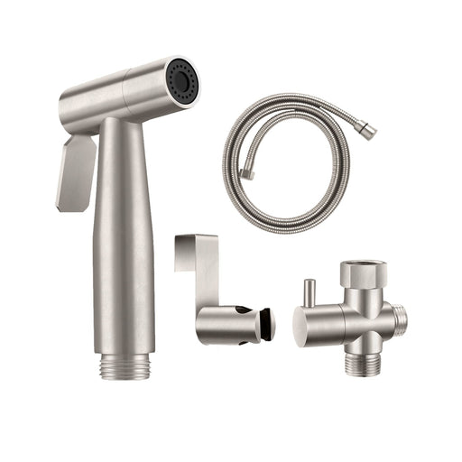 Whitehaus WH771-BN Spahaus Stainless Steel Hand-Held Bidet Sprayer Set