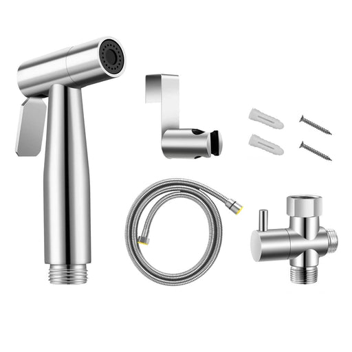 Whitehaus WH771-C Spahaus Stainless Steel Hand-Held Bidet Sprayer Set