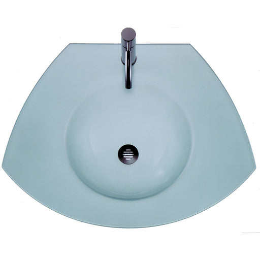 Whitehaus WHECOLOOM-MATTE New Generation Ecoloom Trapezoidal Glass Counter Top