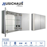 Whitehaus WHFEL7089-S Musichaus Medicine Cabinet