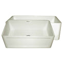 Whitehaus WHFLCON3018-BISCUIT Farmhaus Fireclay Reversible Sink