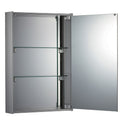 Whitehaus WHKEM-23 Medicinehaus Single Mirrored Door Surface Mount Aluminum Medicine Cabinet