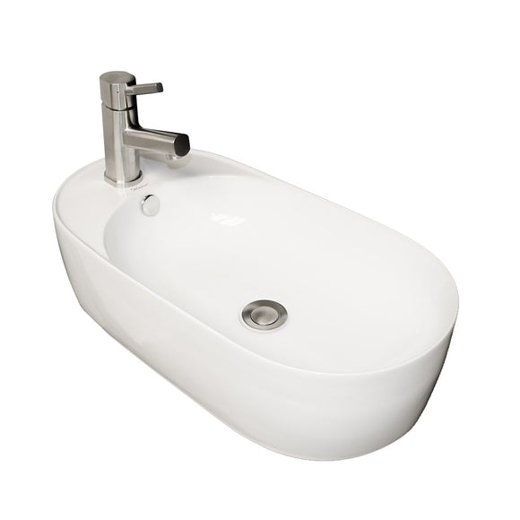 Whitehaus WHKN1016A Isabella Collection Oval Above Mount Sink