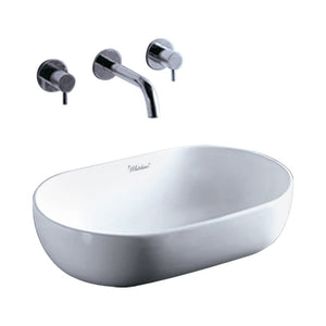 Whitehaus WHKN1080 Isabella Collection Oval Above Mount Sink
