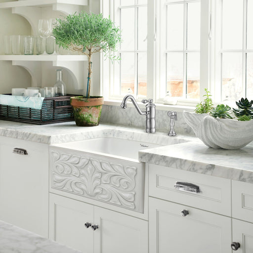 Whitehaus WHKTSL3-2200-NT-C Vintage III Plus Single Lever Faucet